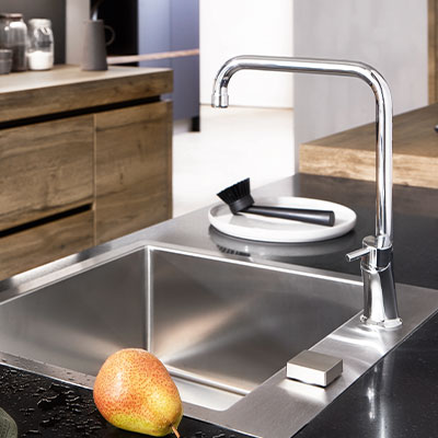 Quadratisches Stimmungs-Küchenbild