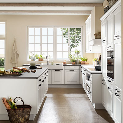 Quadratisches Stimmungs-Küchenbild