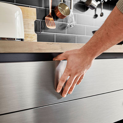 Quadratisches Stimmungs-Küchenbild